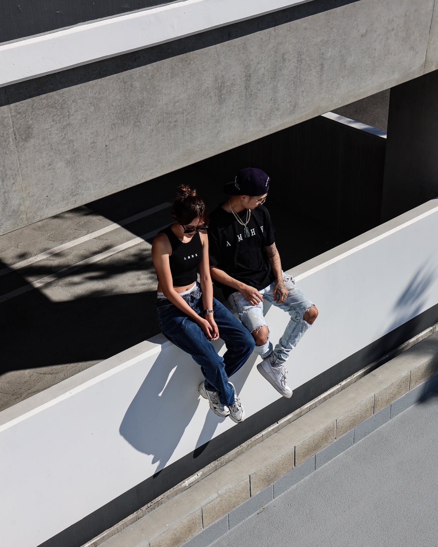 ◈AMHN Crop Top Black◈