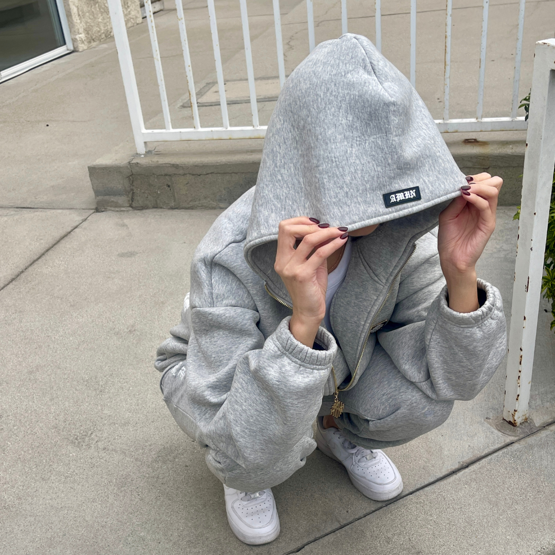 Grey Velvet Interior AMHN Jacket