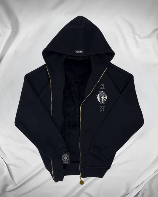 Classic Black Velvet Interior AMHN Jacket