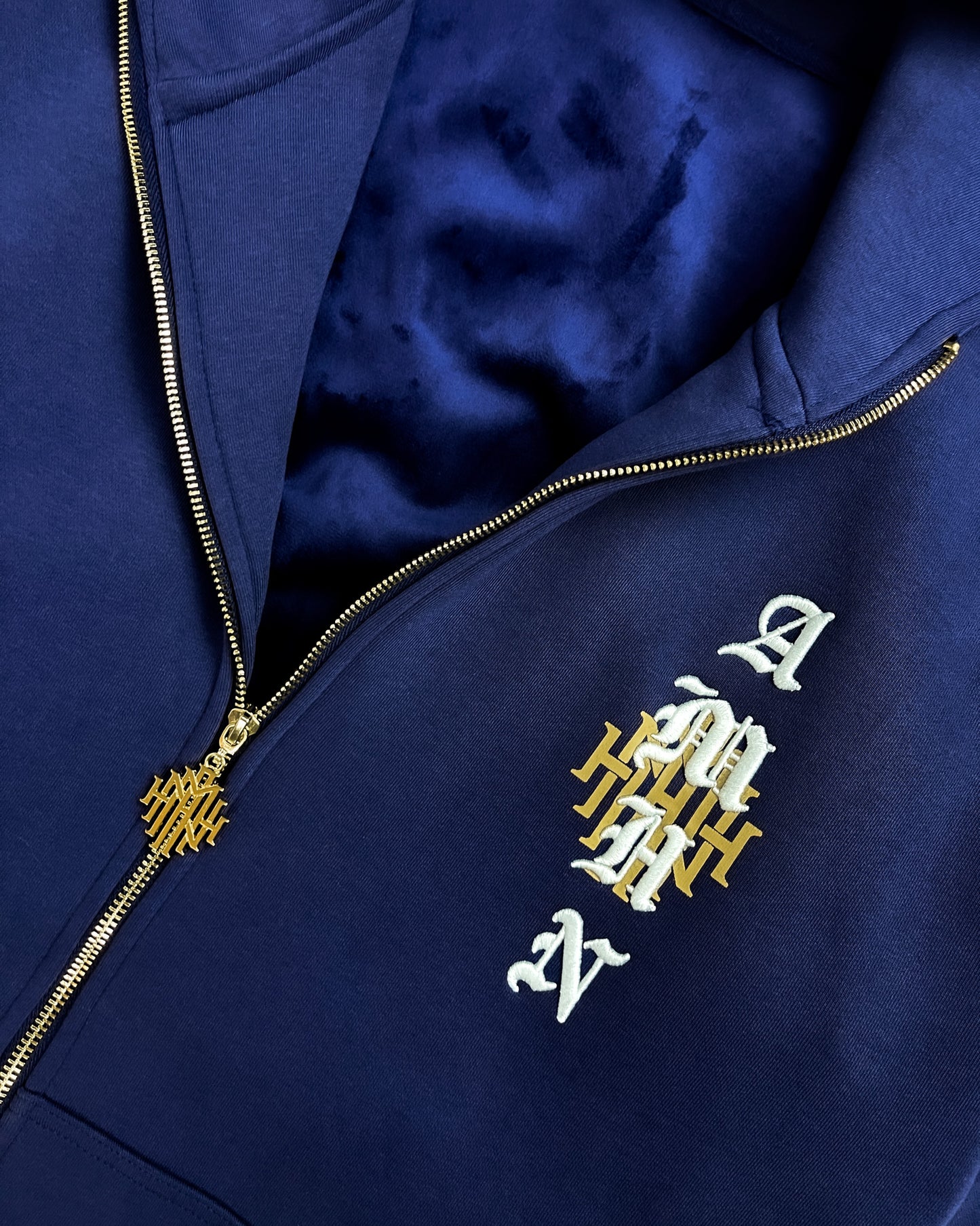 Royal Navy Blue Velvet Interior AMHN Jacket