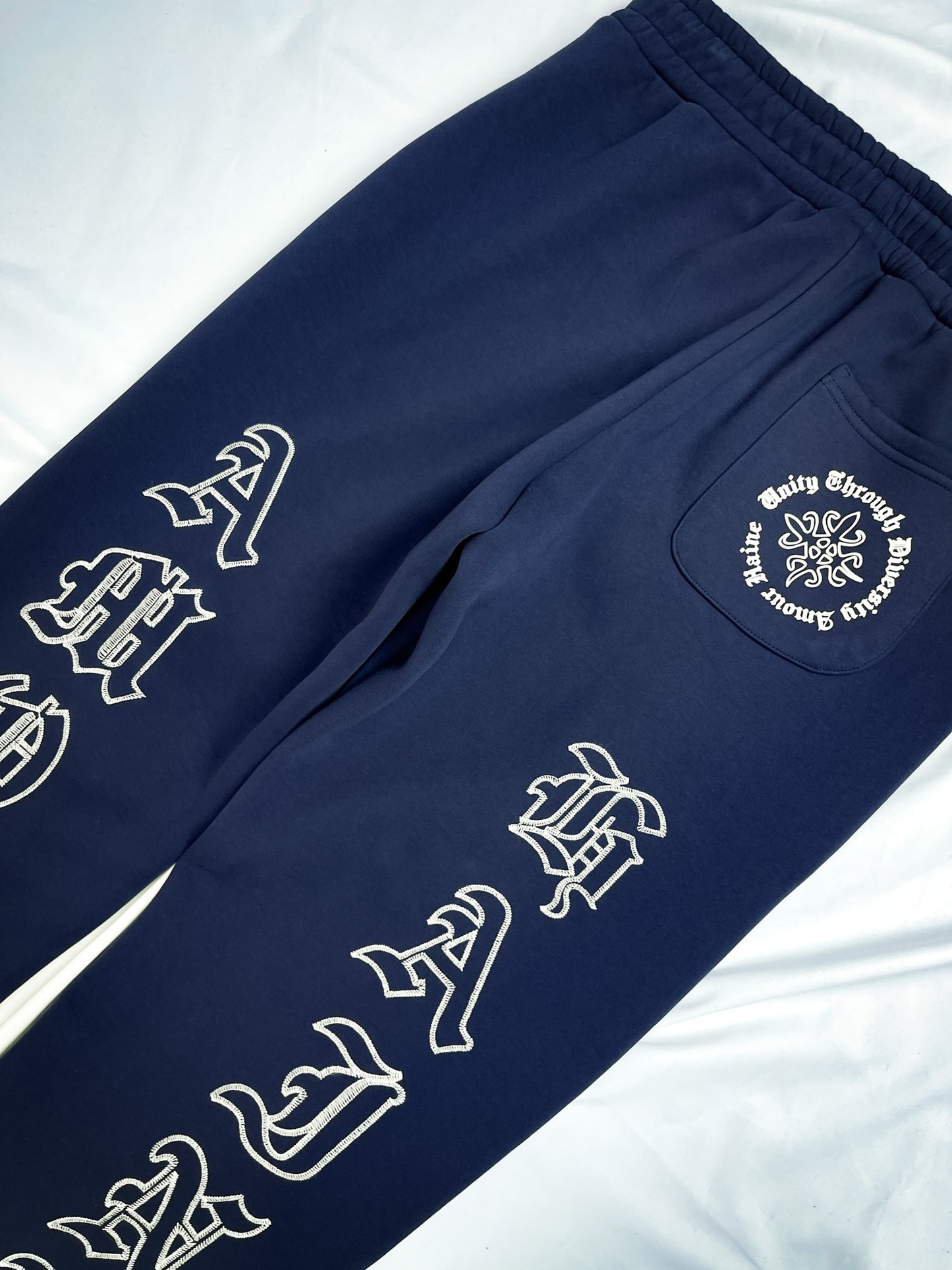 Royal Navy Blue Velvet Interior Sweats