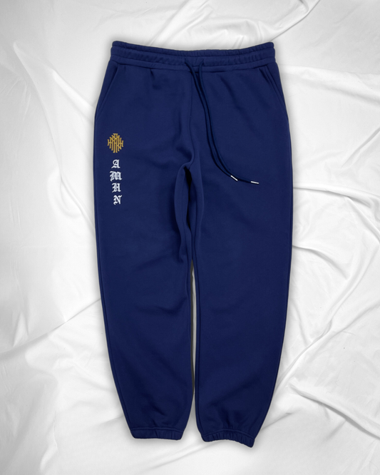 Royal Navy Blue Velvet Interior Sweats