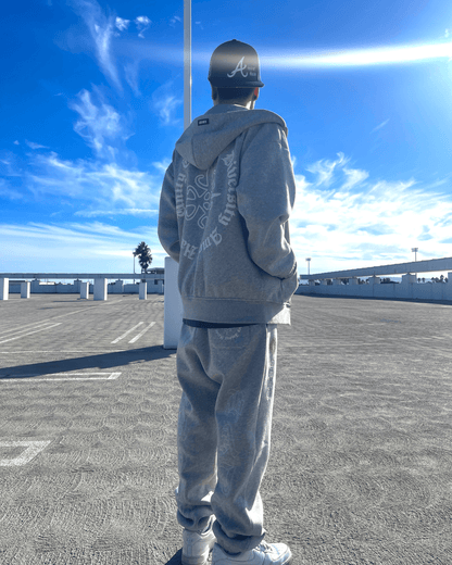 Grey Velvet Interior Sweats