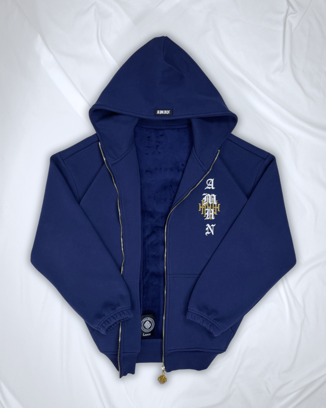 Royal Navy Blue Velvet Interior AMHN Jacket