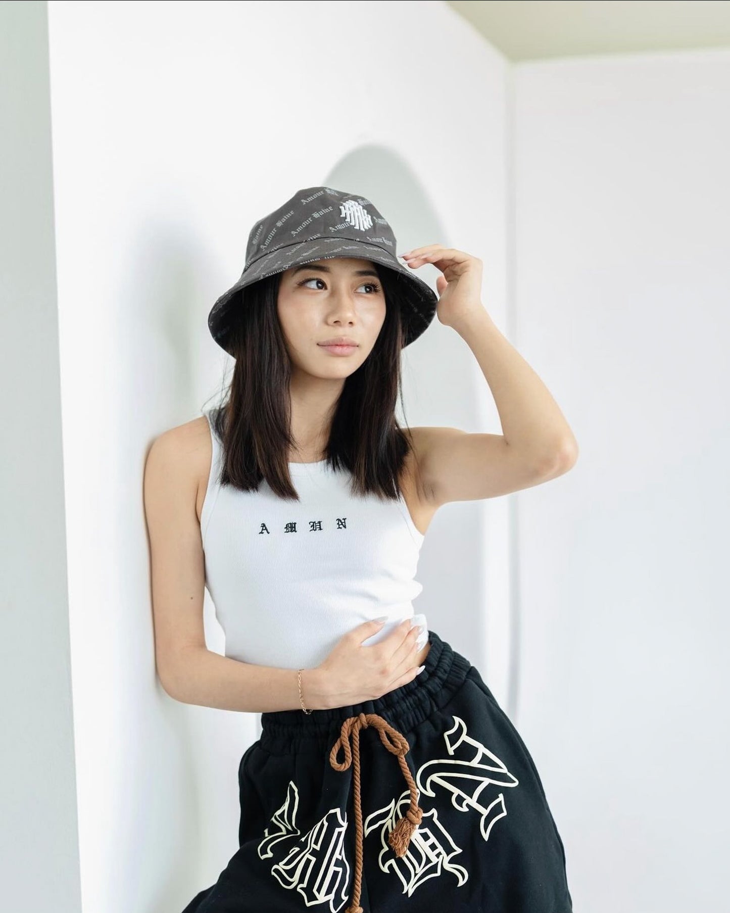 ◈AMHN Crop Top White◈